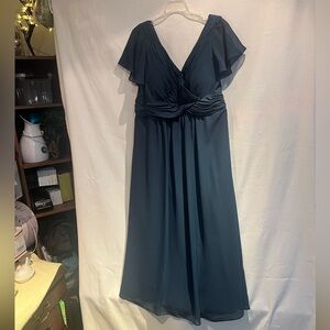 Elegant Navy Blue Women's Dress